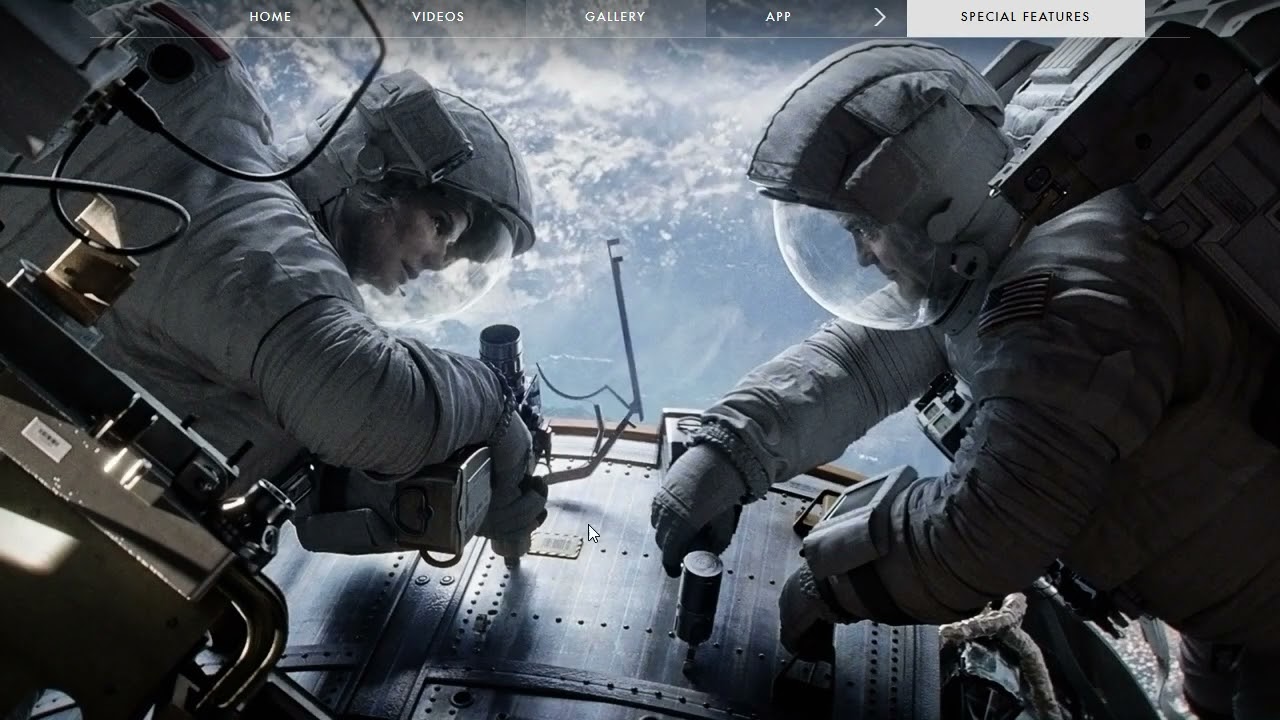 Gravity website in 2013