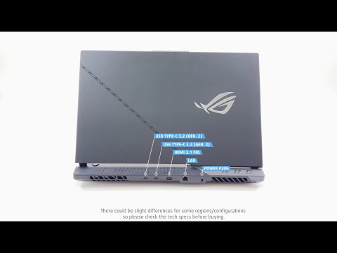 🔄 ASUS ROG Strix SCAR 17 G733 (2023) - Ports info and 360º look