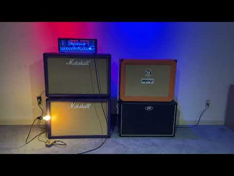 Guitar 2x12 Cabinet Shootout #2 - Marshall, Orange, Peavey