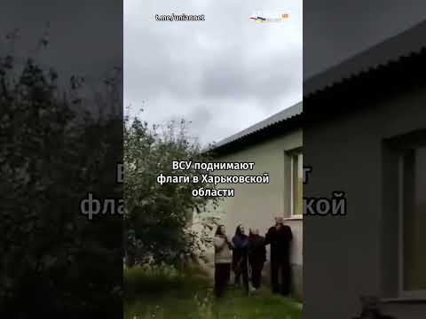 🔥🇺🇦 Украинские военные подняли украинский флаг в Харьковской области #shorts