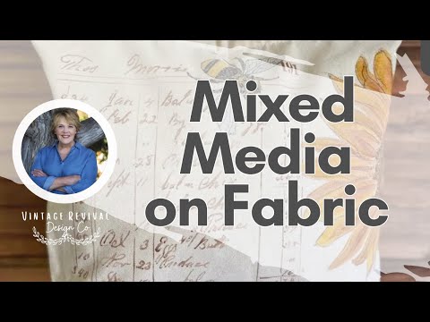 Creating A Stylish Canvas Tote With Acrylic Paints, Stencils, And Stamps - Mixed Media Tutorial!