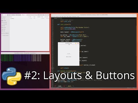 Python Gui Development 2 Layout Button Connect