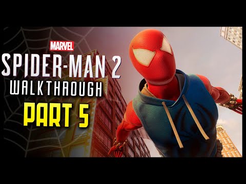 Spider-Man 2 Walkthrough Part 5 Scarlet Spider Everything Burns Side Story (PS5)