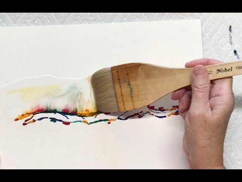 721 Abstract Landscape in Watercolour ~ Art By Susan King