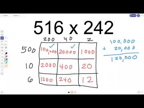 Box Method 3x3 Multiplication