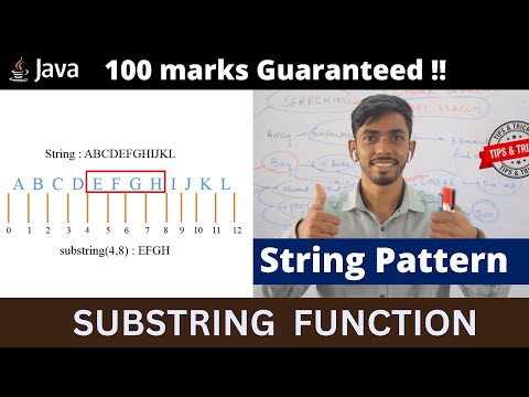 Substring Function In Strings Java Icse Prateik Sharma Icse Patterns In Java