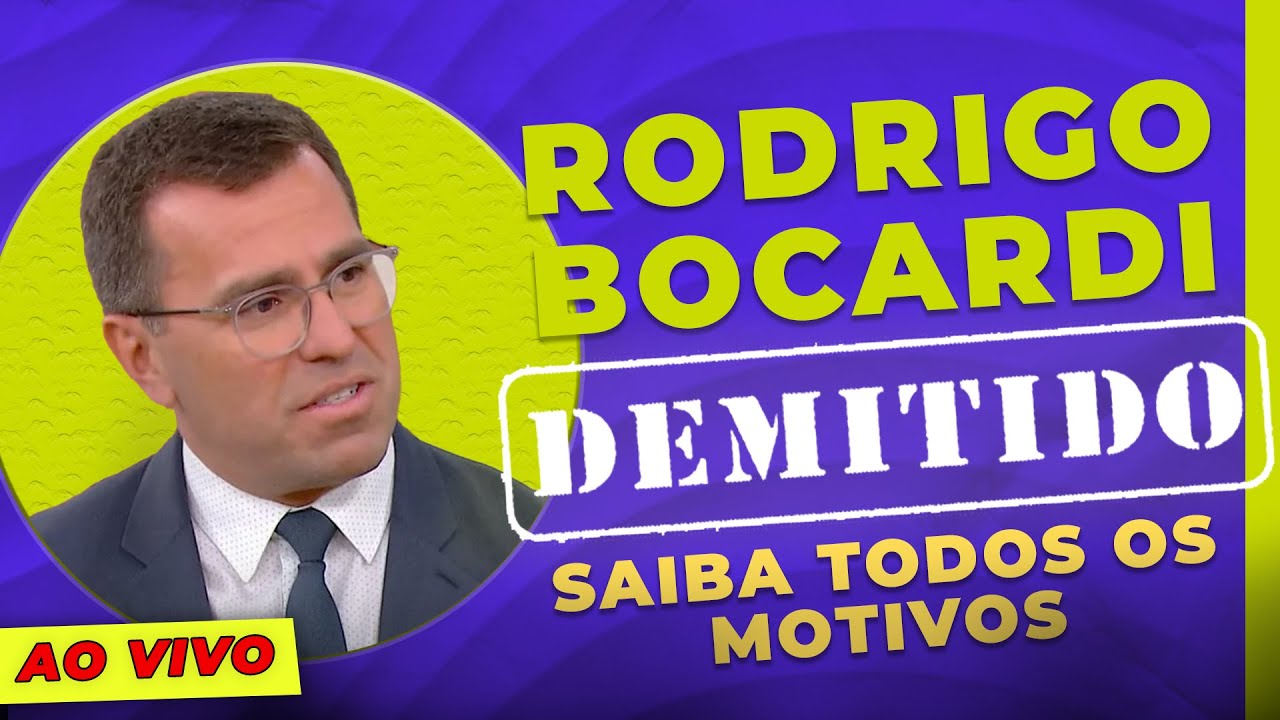 💣O QUE A GLOBO ESTÁ ESCONDENDO? SAIBA TUDO DA DEMISSÃO DE BOCARDI!🚨