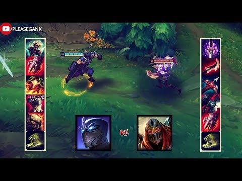 ZED vs SHEN FULL BUILD FIGHT! & 18 LEVEL | 1V1 - League of Legends