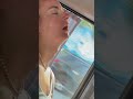 Sleeping girl on the bus , ha ha