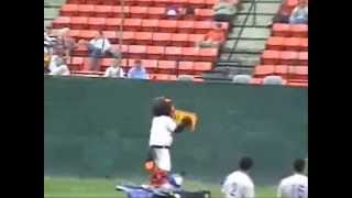 preview picture of video '2009 Bluefield Orioles Mascot BabyBird Highlights'