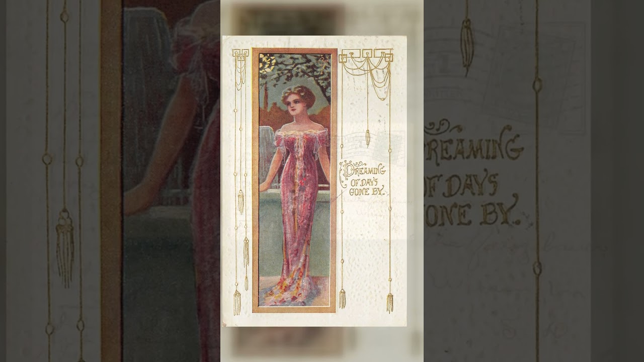 Dreaming of Days Gone By, Divided Back Postcard, 1912, Janesville WI Video