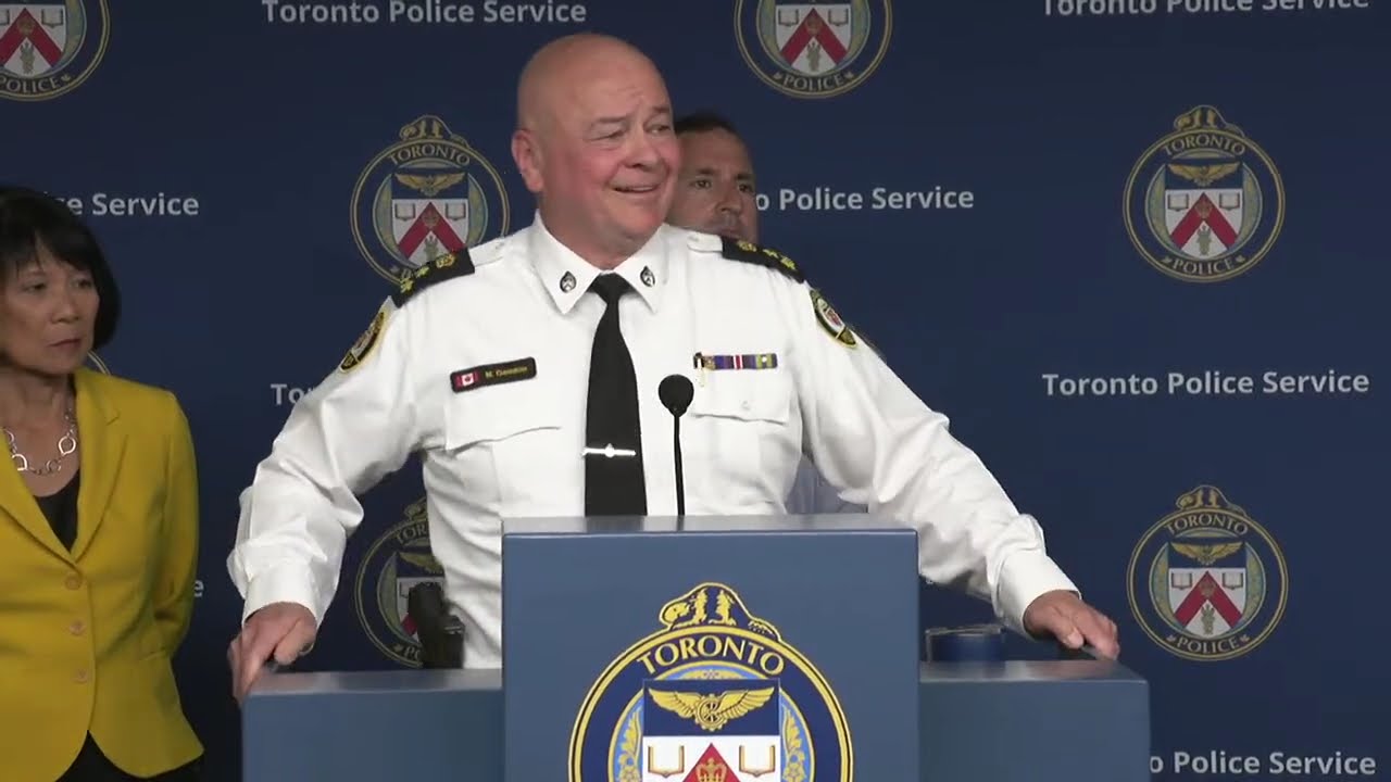 Chief Myron Demkiw and Mayor Olivia Chow speak on weekend homicides, including shooting at the Salsa on St. Clair Festival.