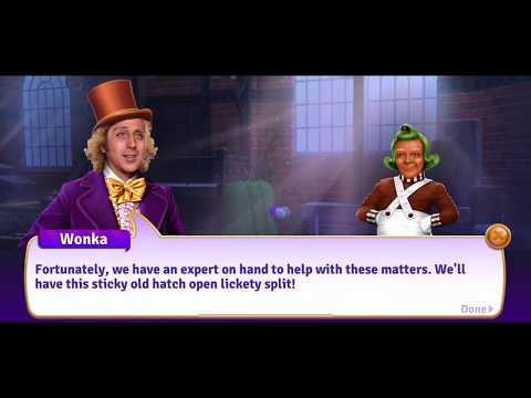 Willy Wonka episode 1 - Wonka's World of Candy Match 3 - Gameplay (iOS, Android) Chocolate Factory