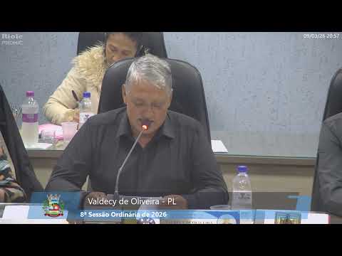 8ª SESSÃO ORDINÁRIA DE 2026 - CÂMARA MUNICIPAL DE WENCESLAU BRAZ/PR