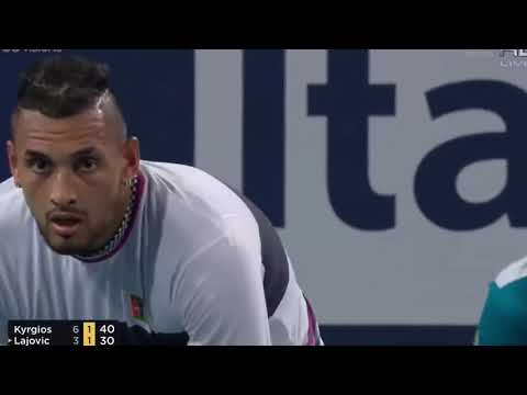 Nick Kyrgios v Dusan Lajovic Miami open 2019