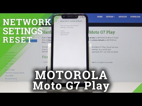How to Reset Network Settings in MOTOROLA Moto G7 Play - Restore Network