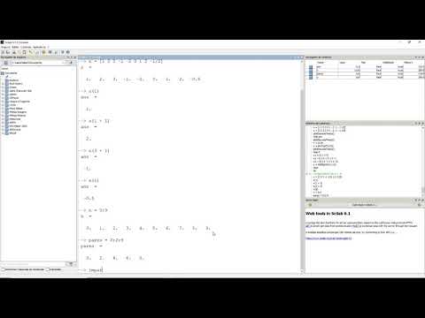 Manipulando e acessando vetores no Scilab