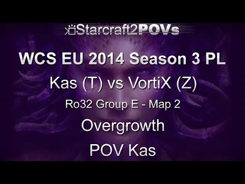 SC2 HotS - WCS EU 2014 S3 PL - Kas vs VortiX - Ro32 Group E - Map 2 - Overgrowth - Kas