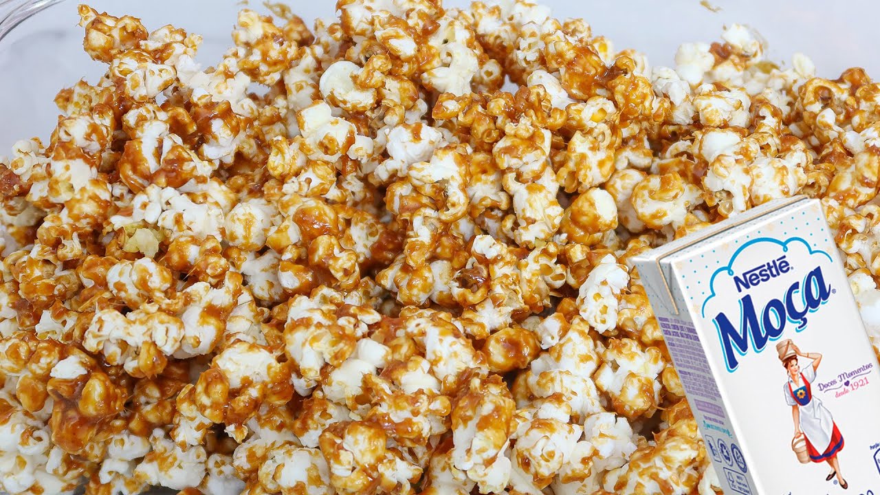 PIPOCA DE LEITE CONDENSADO CARAMELIZADO | Nandu Andrade