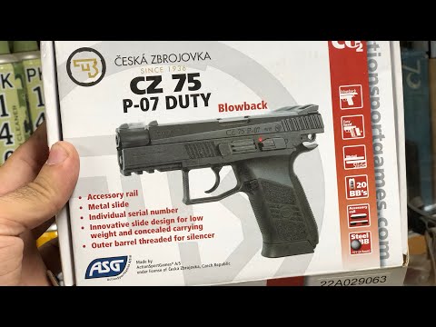 co2 Air soft pistol model cz 75 p-07 Duty blowback