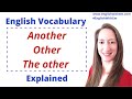 ANOTHER vs OTHER vs THE OTHER [English grammar]