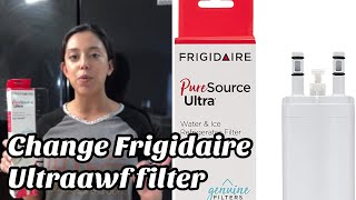 How to change Frigidaire ULTRAAWF water filter & reset fridge super fast & easy!