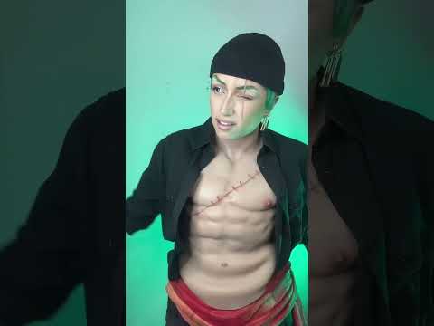 Zoro cosplay is here 👹 #cosplay #makeup #onepiece #zoro #zoroonepiece