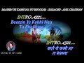 Baatein Ye Kabhi Na Tu Bhoolna Karaoke With Scrolling Lyrics Eng हिंदी