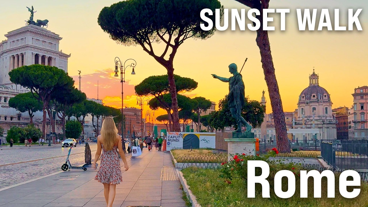 Immersive street-level walking tour through Rome Spanish Steps, Italy, showcasing authentic urban landscapes, local architecture, and the vibrant atmosphere of the city's neighborhoods