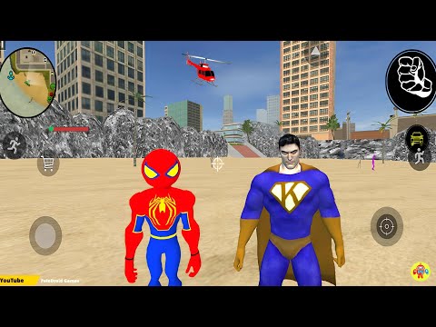 Süper Kahraman Çöp Adam - EPIC Amazing Spider Stickman Rope Hero 2 New Update #20 - Android Gameplay