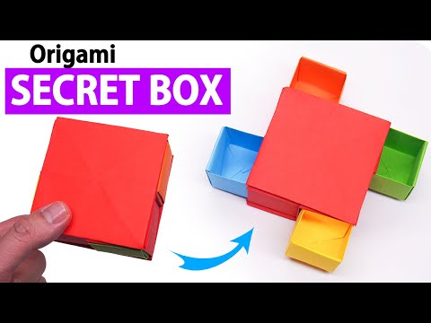 Origami Secret Drawer Box Tutorial | DIY | Paper Craft