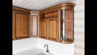 Классическая угловая венге кухня Проект 168 фото 18