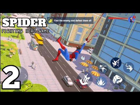 SPIDER FIGHTING HERO GAME Open World // (Android ios PART 2