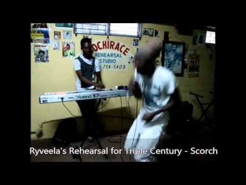 Ryveela rehearses Scorch for his show at Triple Century Sports Bar on Monday May 4, 2015.