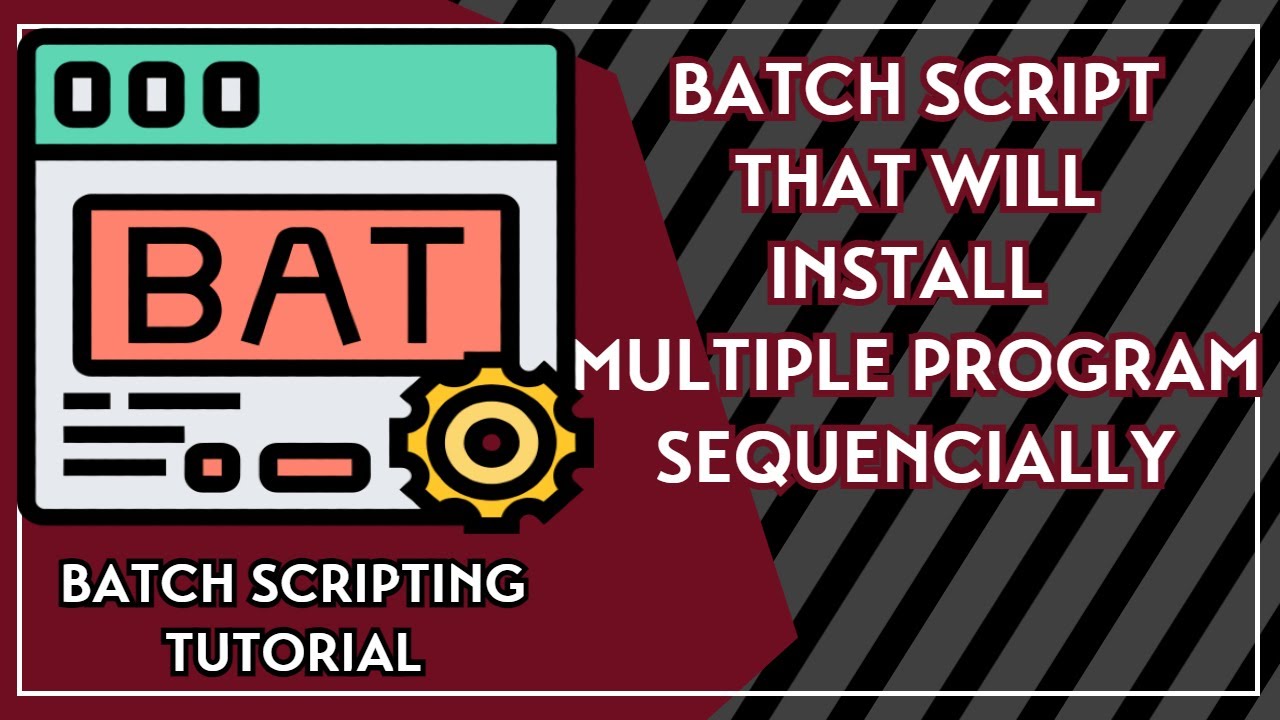 Batch File to Run Multiple Exe Sequentially | Batch Script to Install Multiple Program