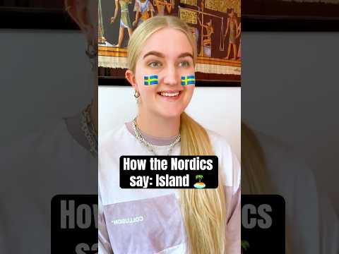 How the Nordic countries say Island 🏝️ #denmark #sweden #norway #iceland #finland