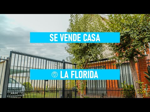🔎🏠 SE VENDE CASA EN LA FLORIDA ALTO, SANTIAGO DE CHILE