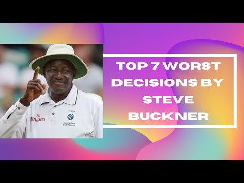 Top 7 worst decision by Steve Buckner in Crkcket | Shocking Moments In Cricket | Worst Umpire Ever