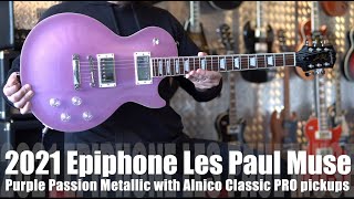 Video thumbnail for The Epiphone Les Paul Muse Purple Passion Metallic inspires me! by George V Guitars