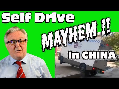 Self Driving Van - MAYHEM in CHINA - It's pure CHAOS !!