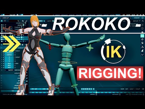BLENDER + ROKOKO IK Rigging (2 Minutes!!!)