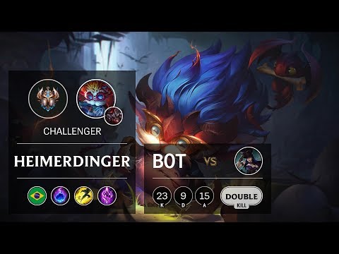 Heimerdinger Bot vs Caitlyn - BR Challenger Patch 9.24