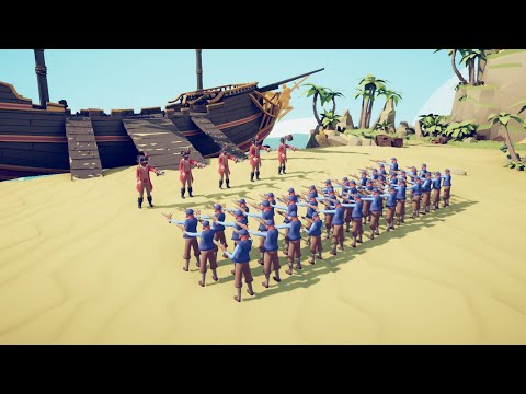 CAPTAIN vs FLINTLOCK - Totally Accurate Battle Simulator TABS