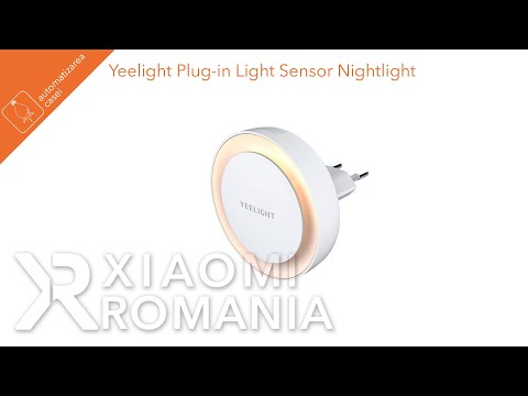 Naktinis šviestuvas Xiaomi Yeelight Plug-in Light Sensor Nightlight 0.5W, 2500K Mi Smart Home video