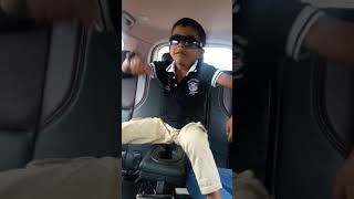 preview picture of video 'Tanish Dancing - moving car - 23-Dec-2017'