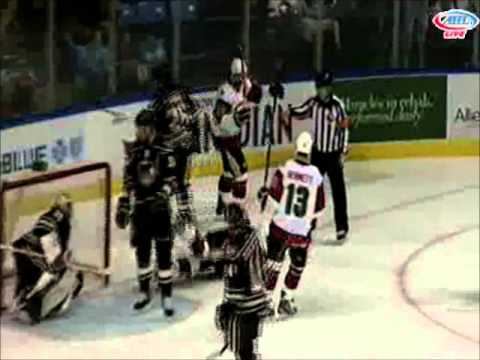 Eric Tangradi 10th Goal vs Hershey - 12/7/2012