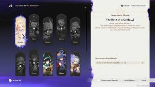 Nicole Quest (Full) — Witch’s Homework: The Role of a Guide...? | Genshin Impact