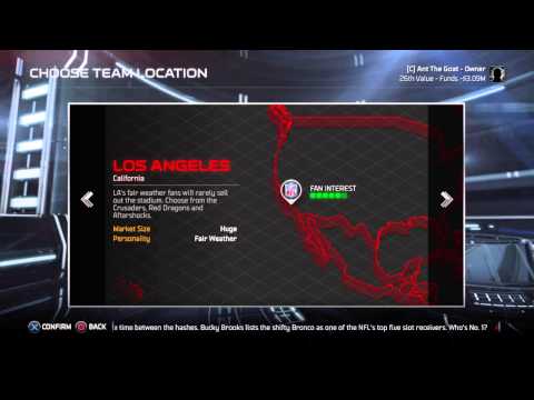 Madden NFL 15 Connected franchise episode 2 Relocating