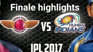 Vivo IPL 2017 Final full highlights must watch - Mumbai Indians v Rising Pune supergiants