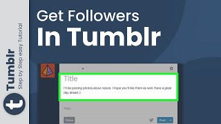How to get followers in Tumblr 2024 (Guideline)
